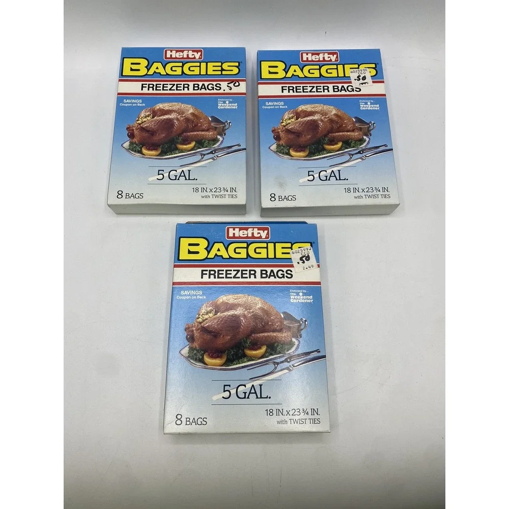 Vintage Hefty Baggies Freezer Bags 20 Bags 11